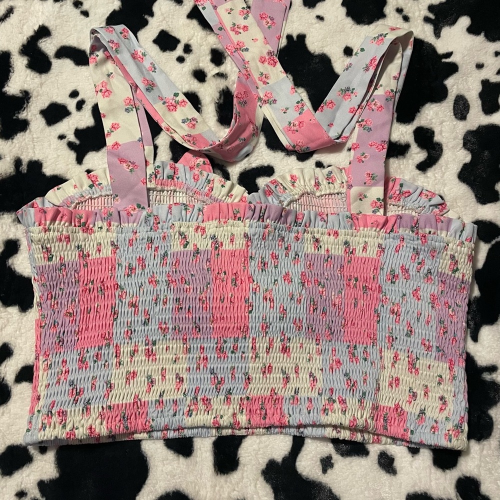 *SOLD OUT* Down Home Roots Patchwork Crop Top - Picture 7 of 9
